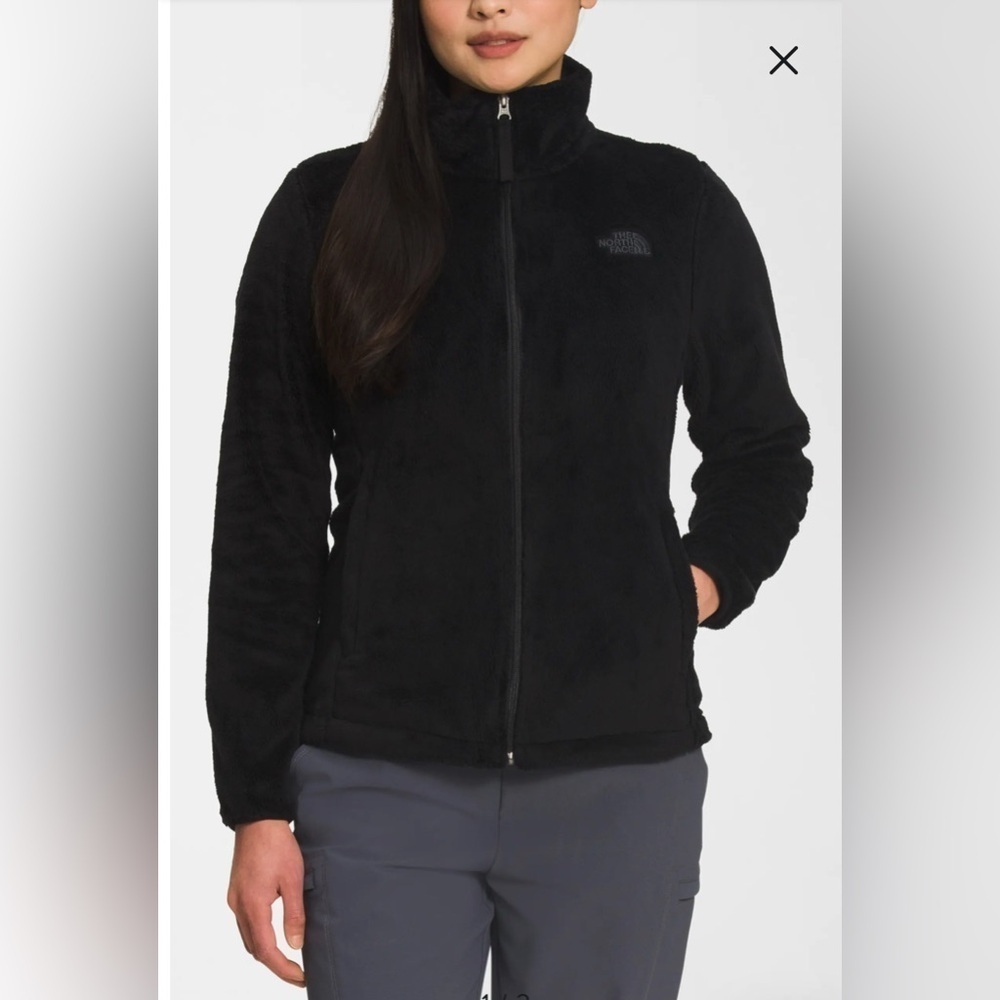 Northface Osito Zip Fleece Jacket Black Medium EUC